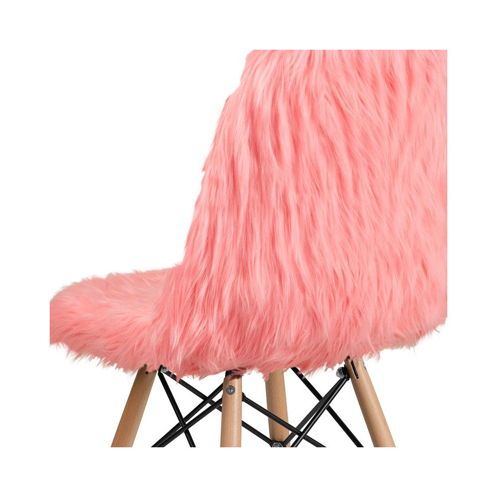 Shaggy Dog Hermosa Pink Accent Chair
