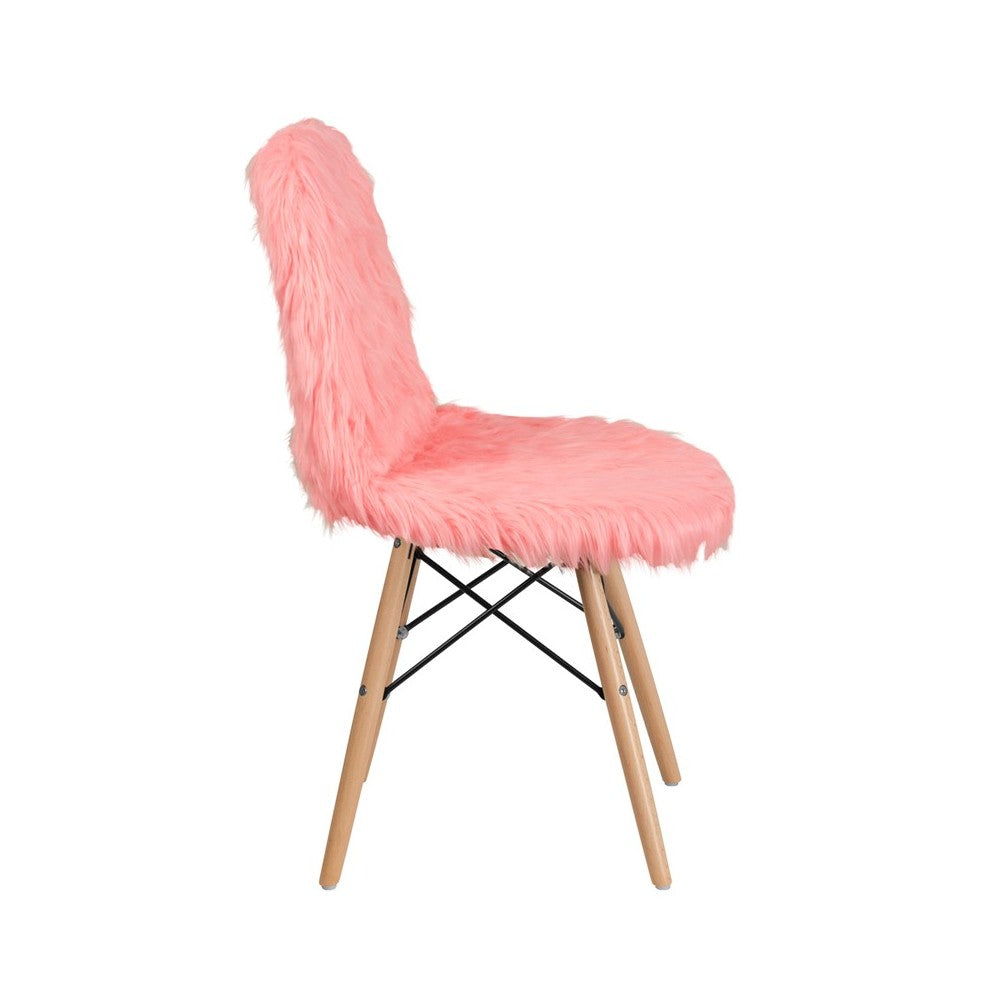 Shaggy Dog Hermosa Pink Accent Chair
