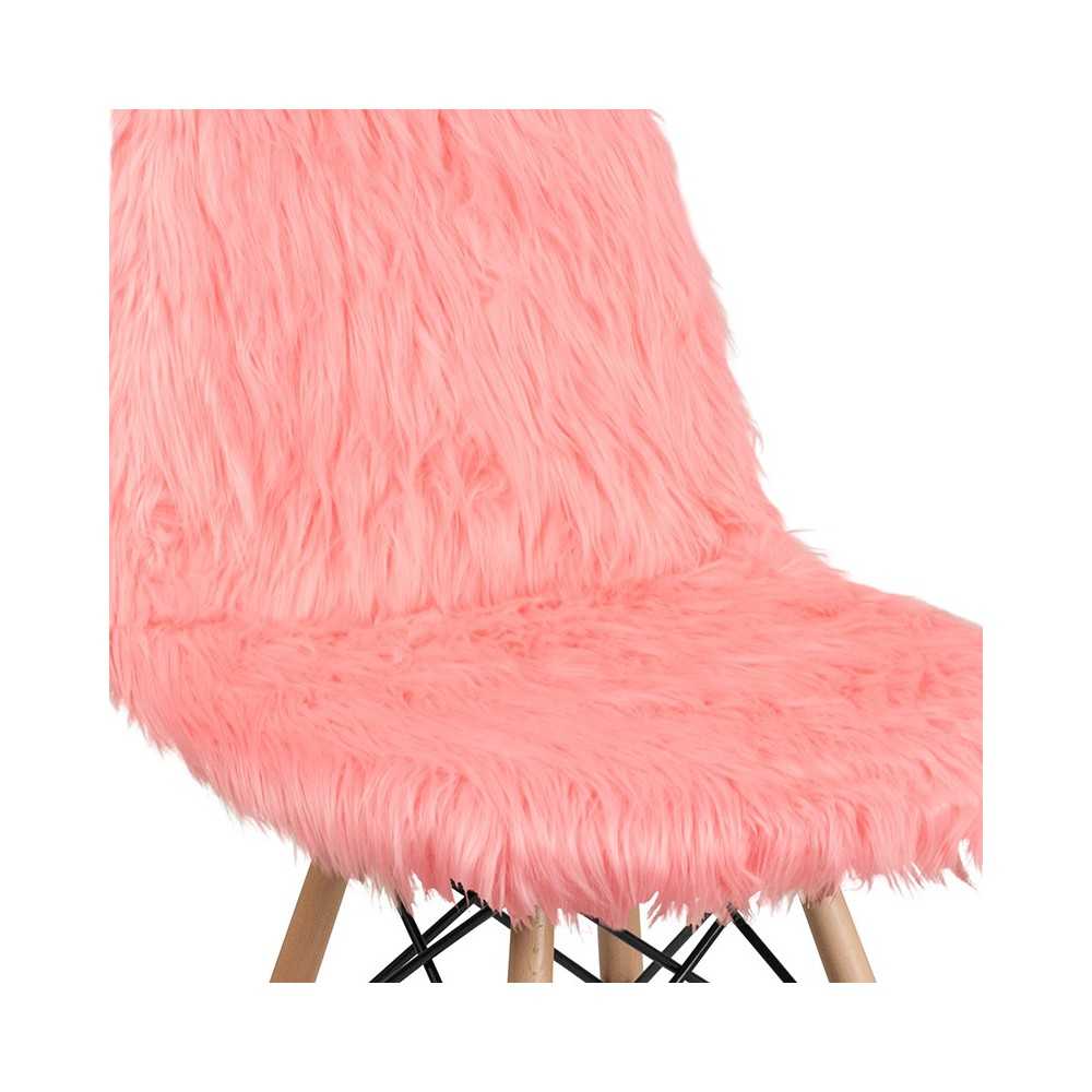 Shaggy Dog Hermosa Pink Accent Chair