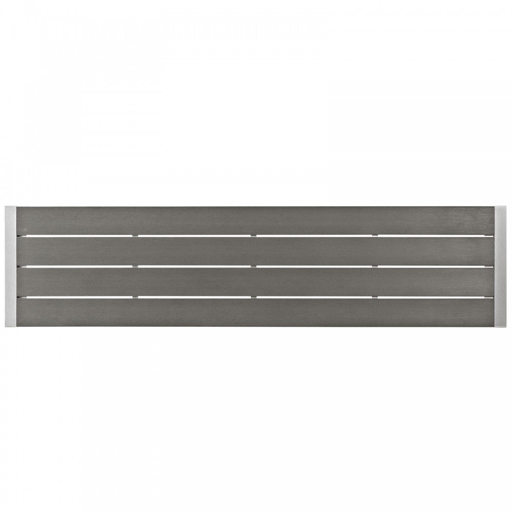 Shore Outdoor Patio Aluminum Bench