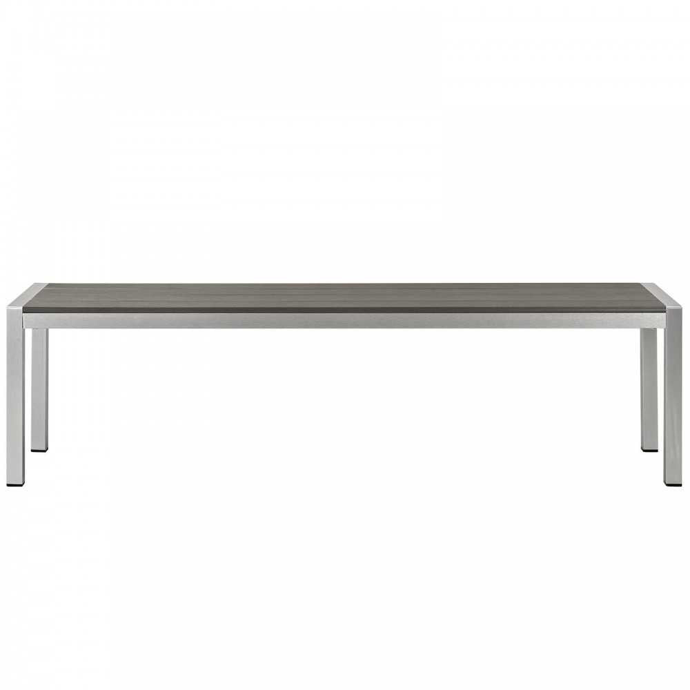 Shore Outdoor Patio Aluminum Bench