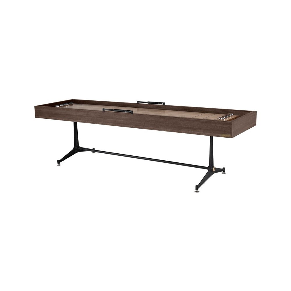 Shuffleboard Smoked Wood Game Table, HGDA779