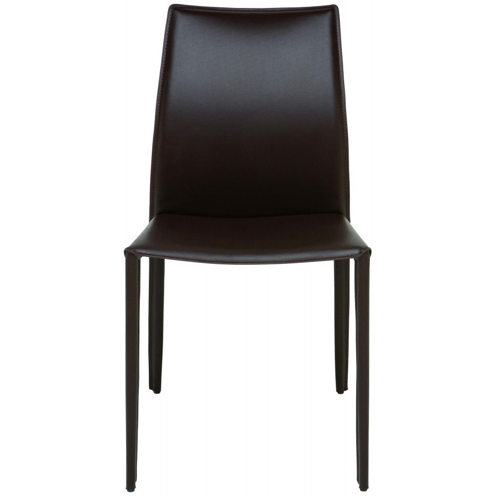 Sienna Brown Leather Dining Chair, HGGA310