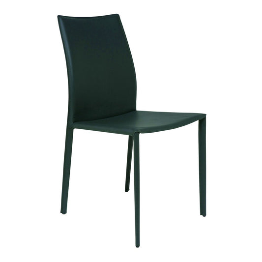 Sienna Dark Gray Leather Dining Chair