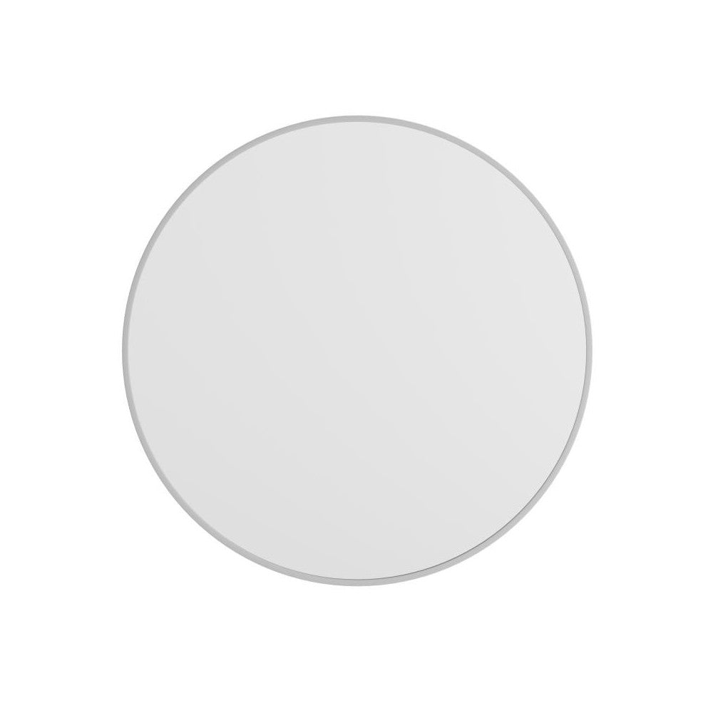 Silver 36" Round Wall Mirror