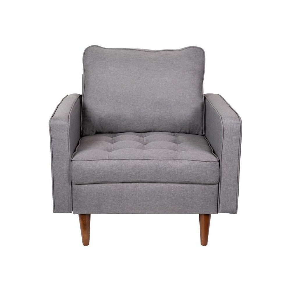 Slate Gray Upholstered Chair