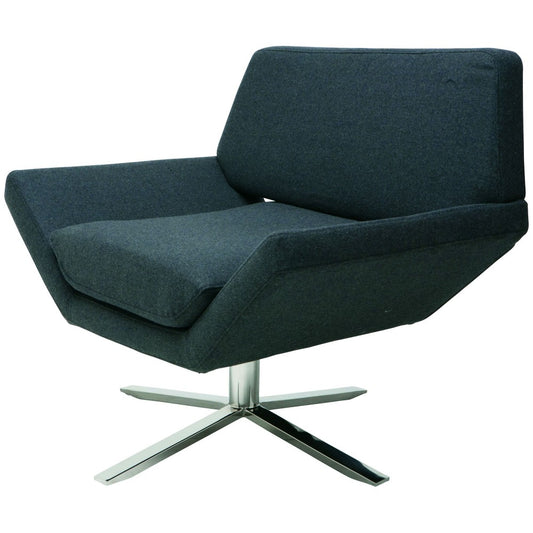 Sly Dark Gray Fabric Occasional Chair