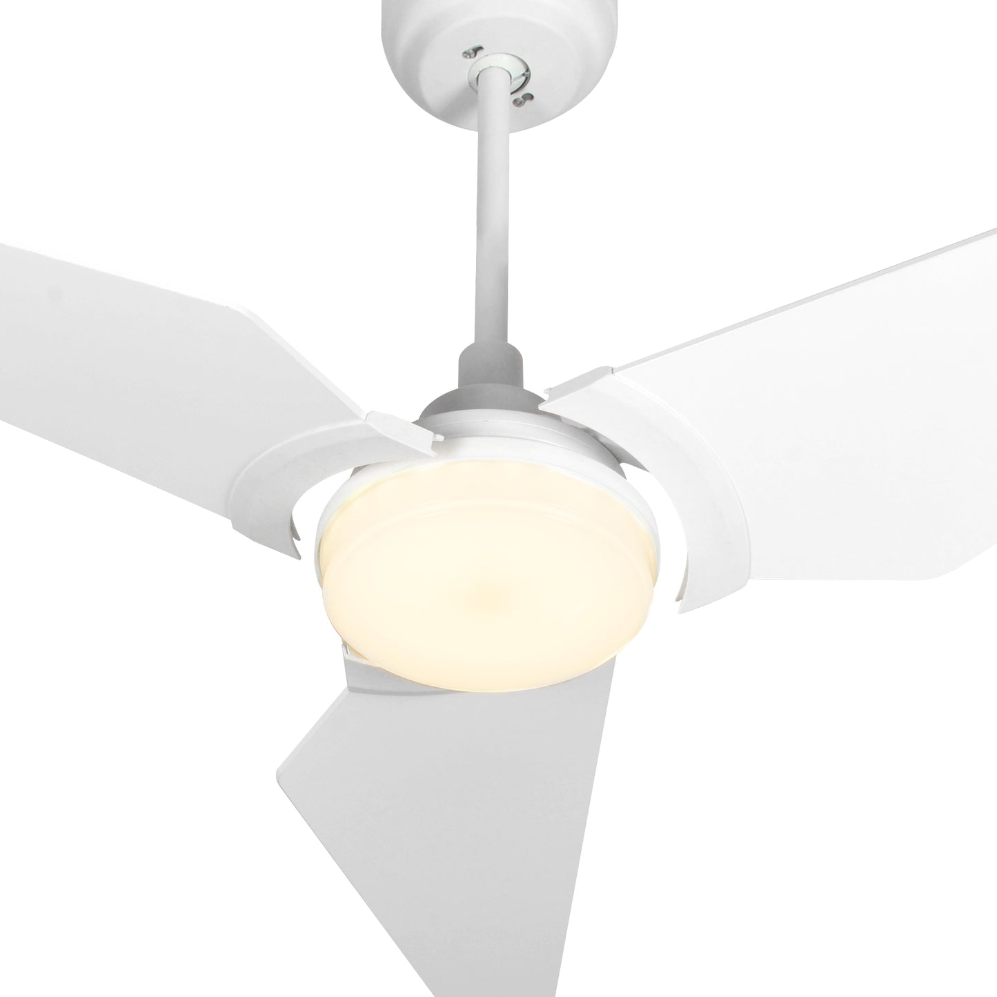 Kaj 56 Inch 3-Blade Smart Ceiling Fan - White/White