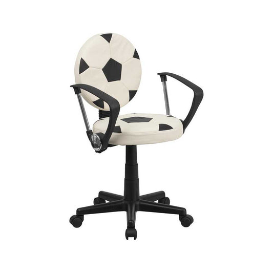 Soccer Swivel Task Office Chair with Arms