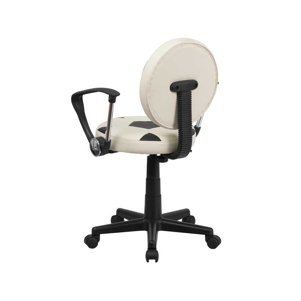 Soccer Swivel Task Office Chair with Arms