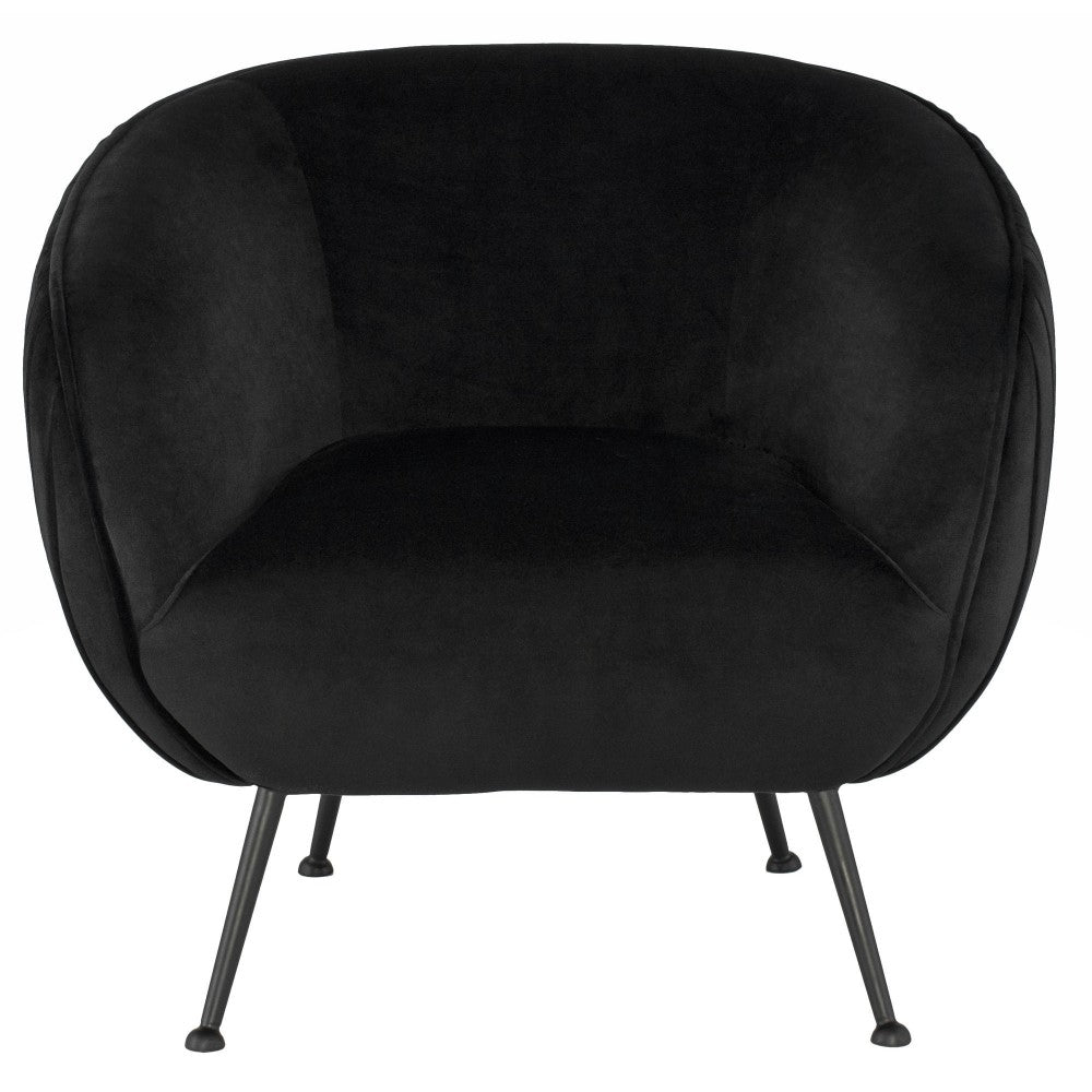 Sofia Black Fabric Occasional Chair, HGDH131