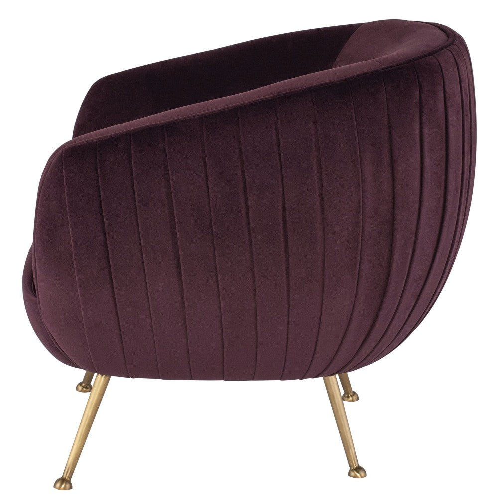 Sofia Mulberry Fabric Occasional Chair, HGDH111