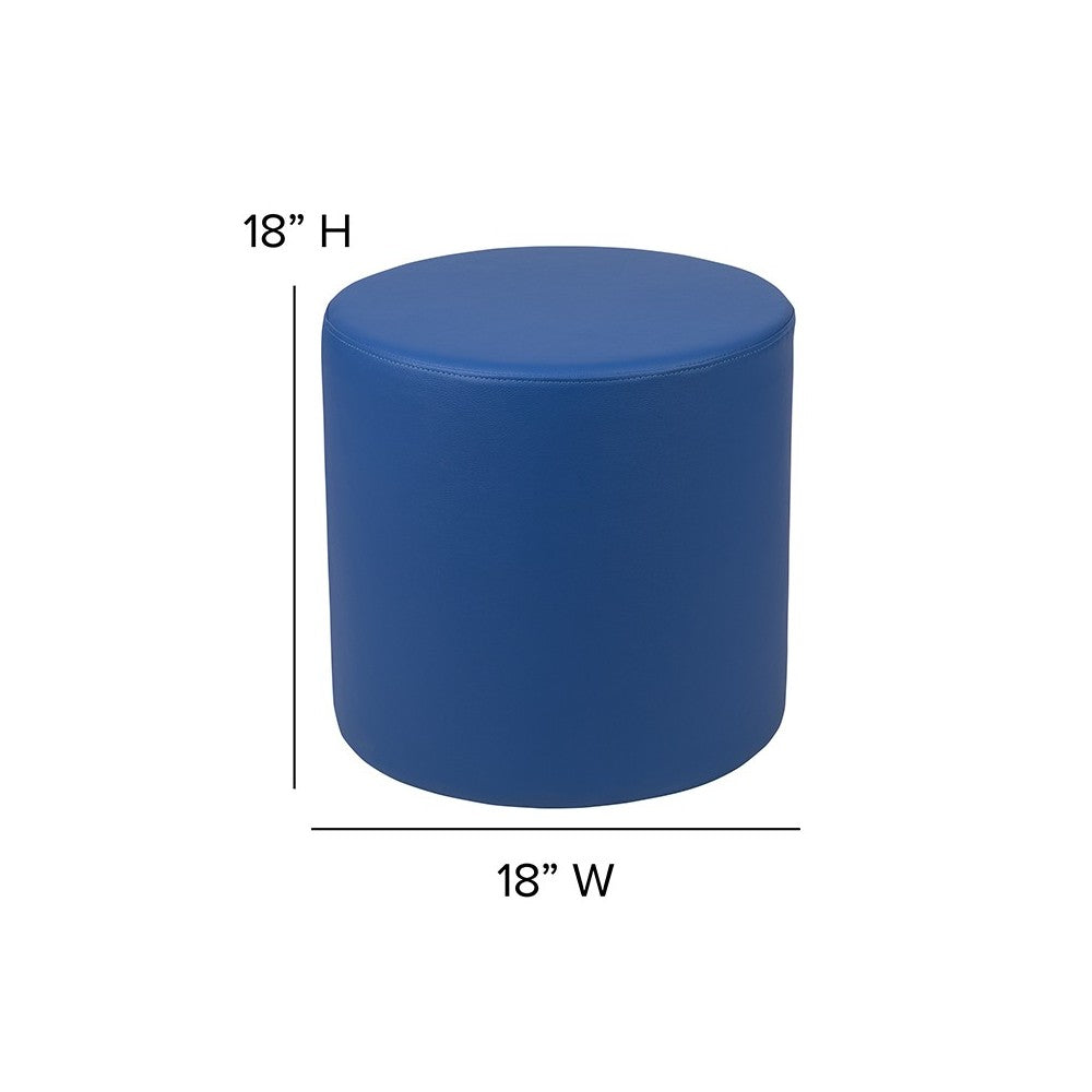 Soft Seating Collaborative Circle for Classrooms and Common Spaces - 18" Seat Height (Blue)
