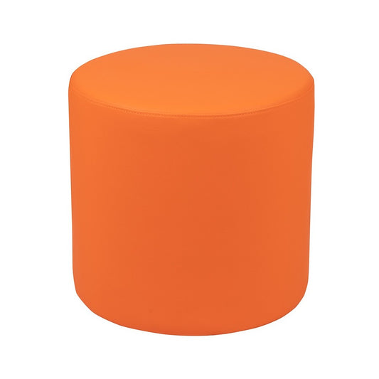 Soft Seating Collaborative Circle for Classrooms and Common Spaces - 18" Seat Height (Orange)