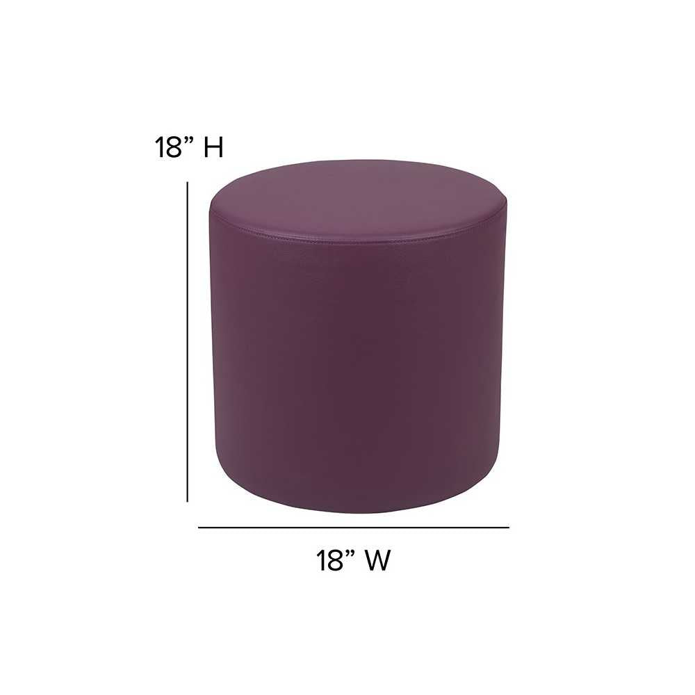 Soft Seating Collaborative Circle for Classrooms and Common Spaces - 18" Seat Height (Purple)