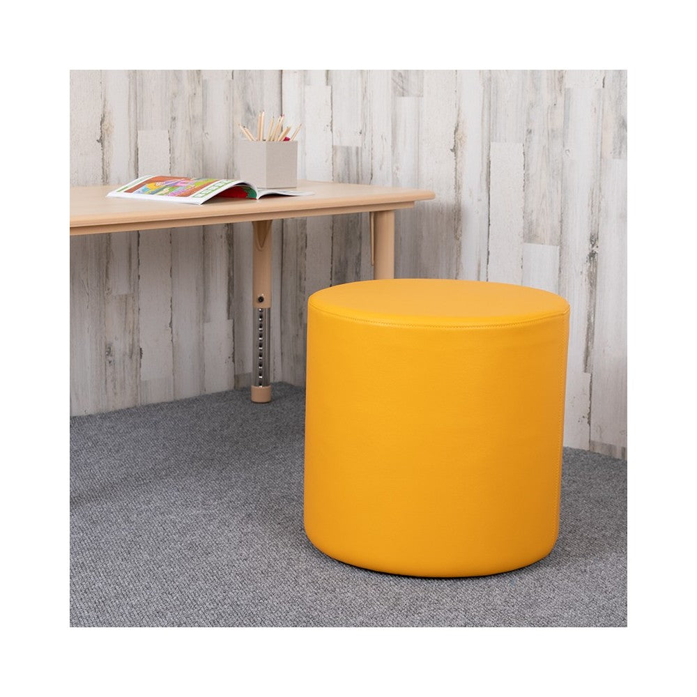 Soft Seating Collaborative Circle for Classrooms and Common Spaces - 18" Seat Height (Yellow)