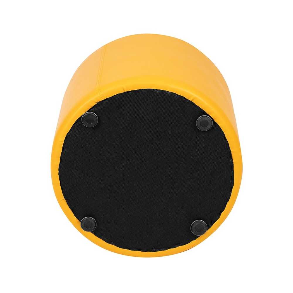 Soft Seating Collaborative Circle for Classrooms and Common Spaces - 18" Seat Height (Yellow)