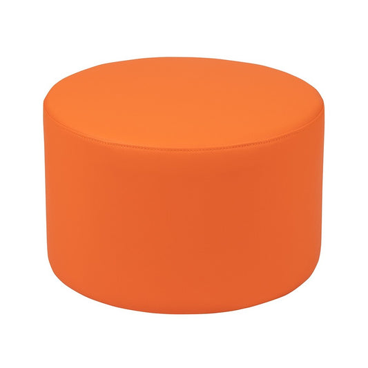 Soft Seating Collaborative Circle for Classrooms and Daycares - 12" Seat Height (Orange)