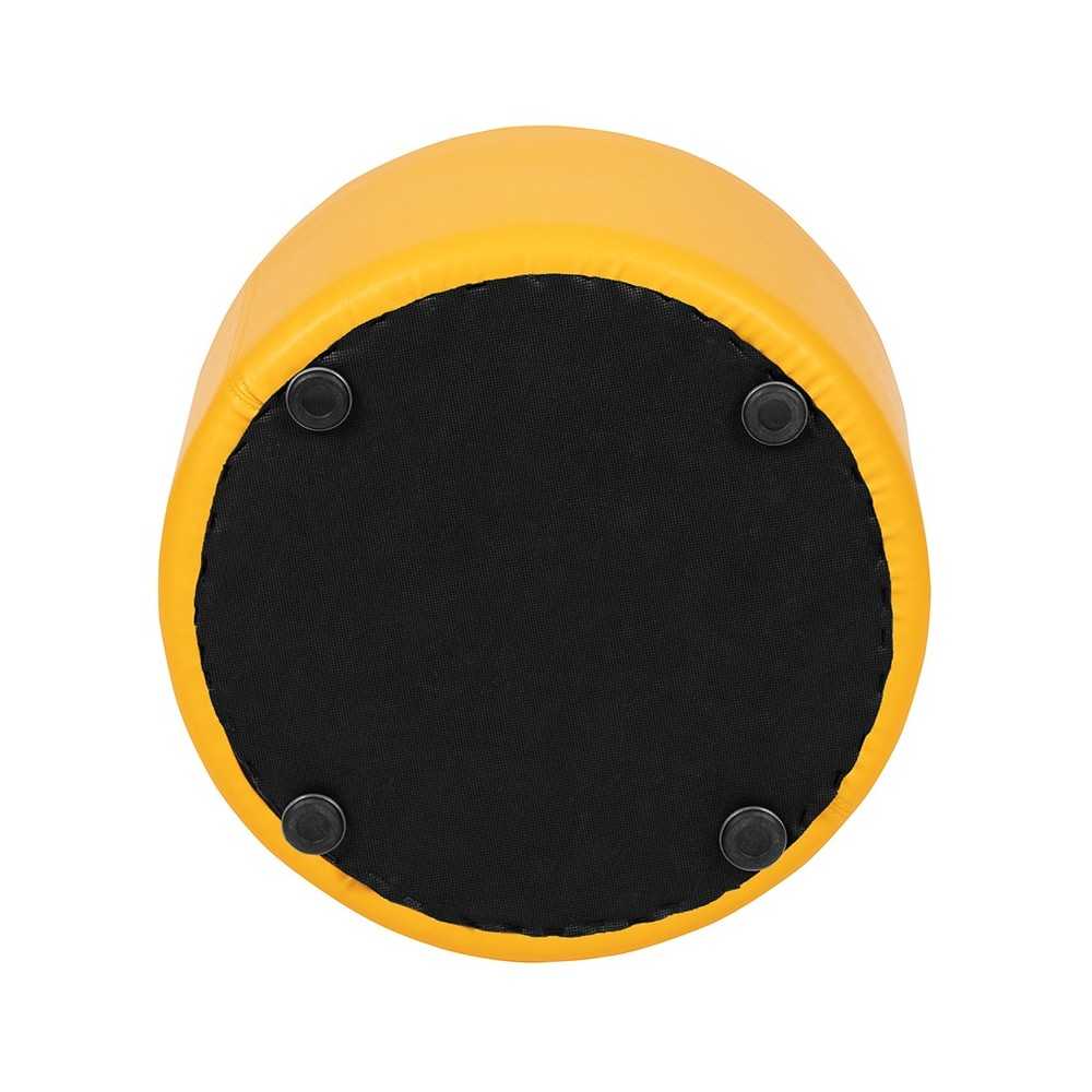 Soft Seating Collaborative Circle for Classrooms and Daycares - 12" Seat Height (Yellow)