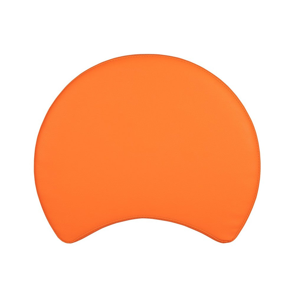 Soft Seating Collaborative Moon for Classrooms and Common Spaces - 18" Seat Height (Orange)