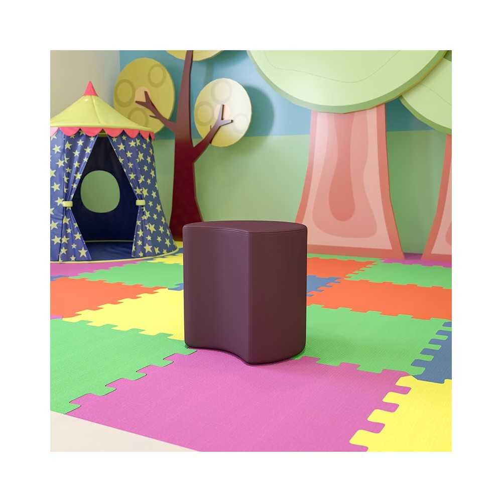 Soft Seating Collaborative Moon for Classrooms and Common Spaces - 18" Seat Height (Purple)