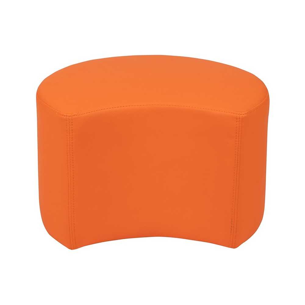 Soft Seating Collaborative Moon for Classrooms and Daycares - 12" Seat Height (Orange)