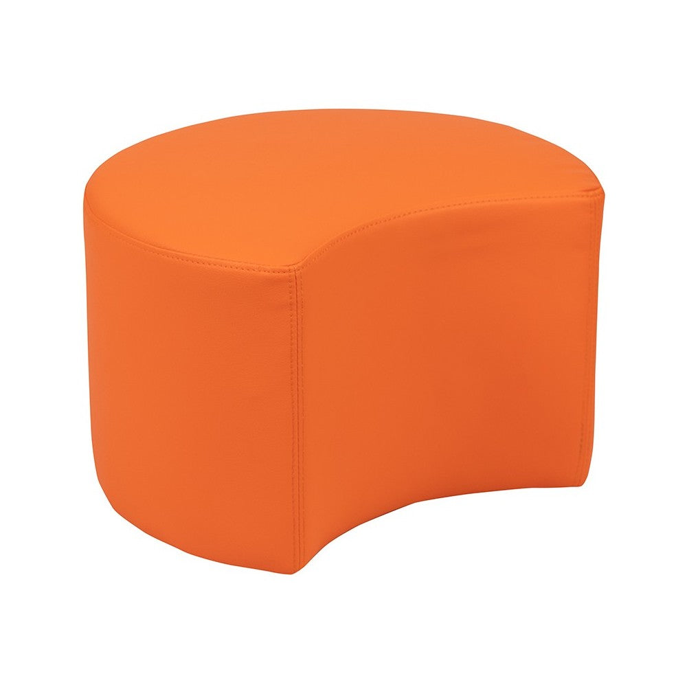 Soft Seating Collaborative Moon for Classrooms and Daycares - 12" Seat Height (Orange)
