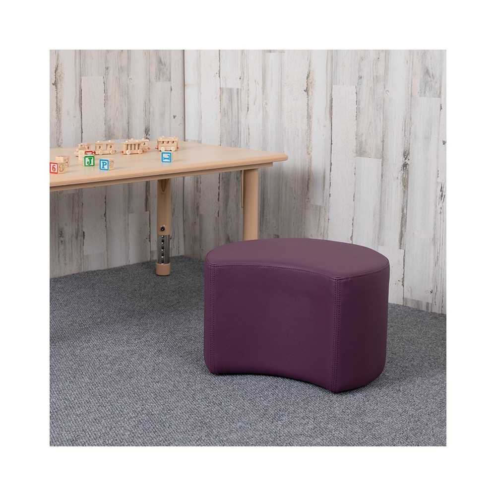 Soft Seating Collaborative Moon for Classrooms and Daycares - 12" Seat Height (Purple)