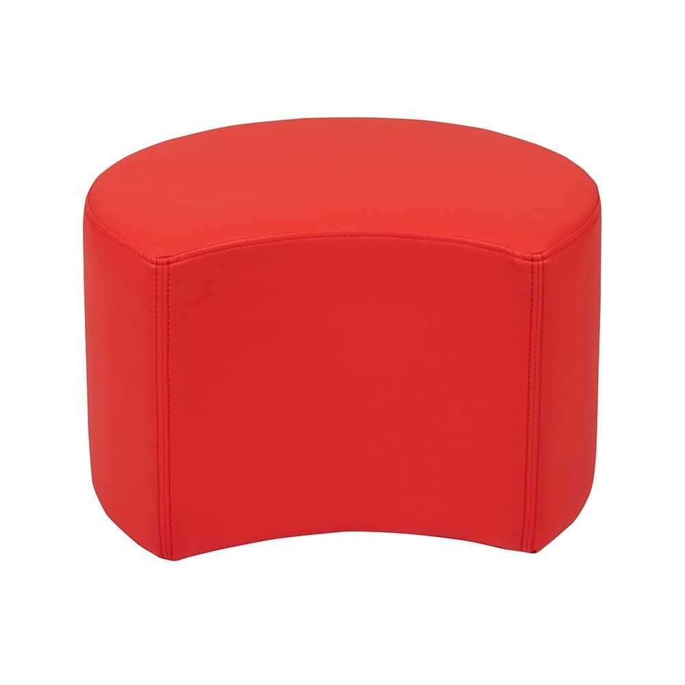 Soft Seating Collaborative Moon for Classrooms and Daycares - 12" Seat Height (Red)