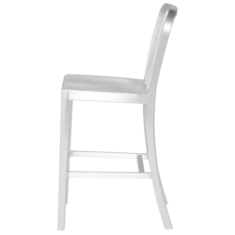 Soho Silver Metal Counter Stool