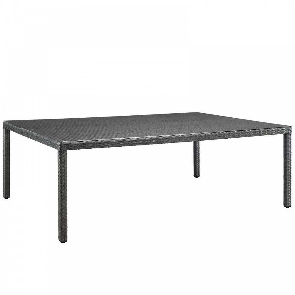 Sojourn 11 Piece Outdoor Patio Sunbrella Dining Set, Canvas Red