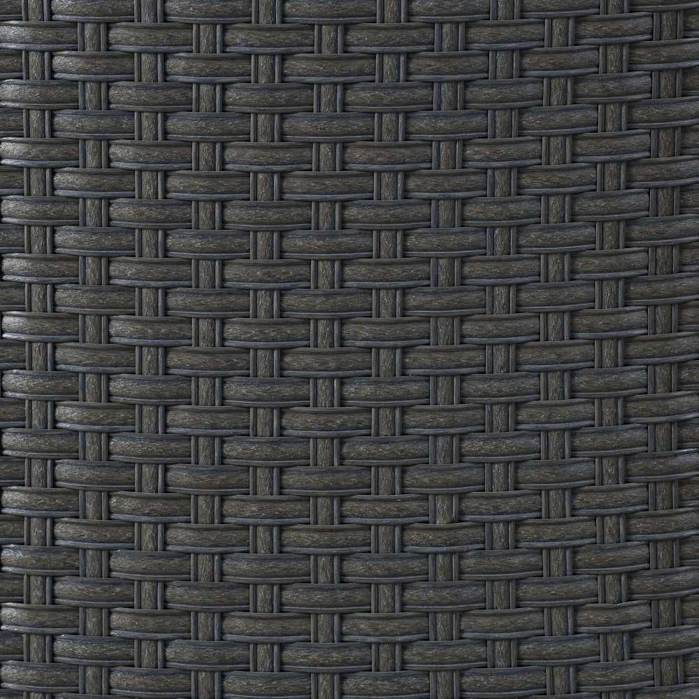 Sojourn 9 Piece Outdoor Patio Sunbrella Dining Set, Canvas Tuscan