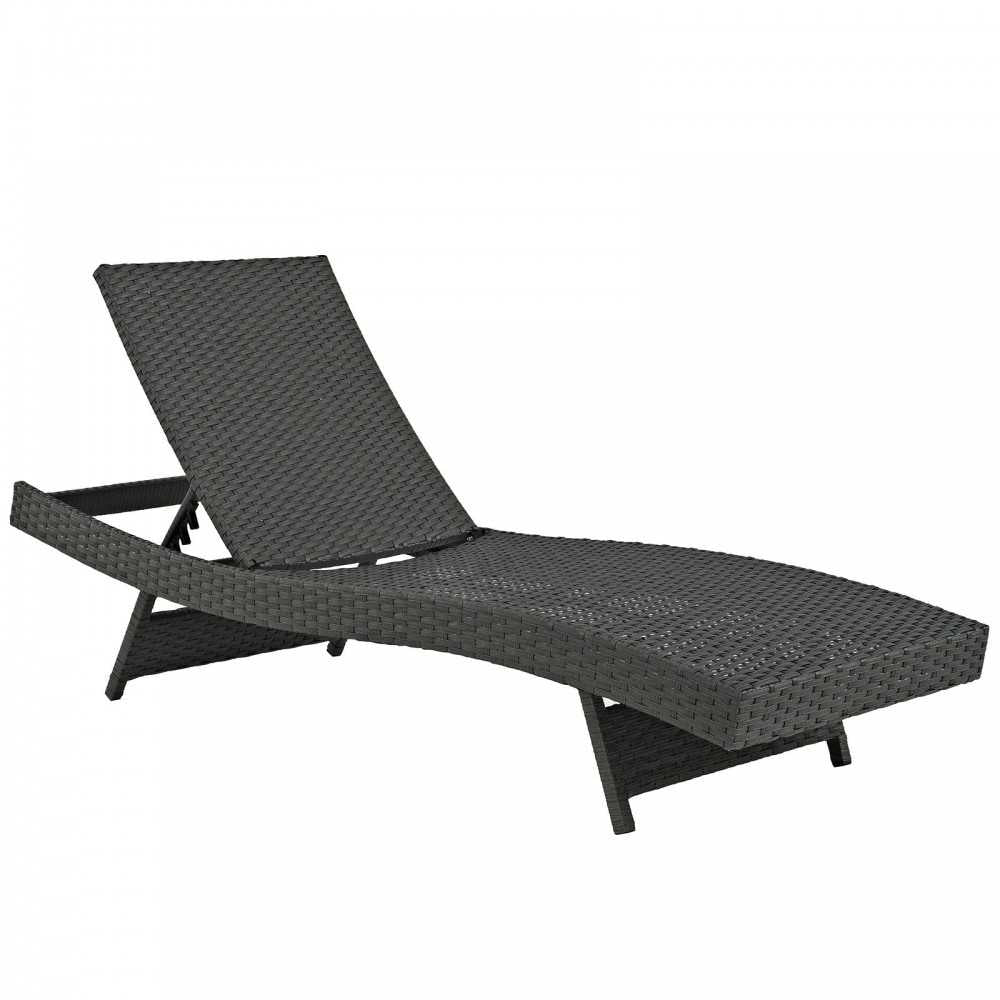 Sojourn Outdoor Patio Sunbrella Chaise, Canvas Navy