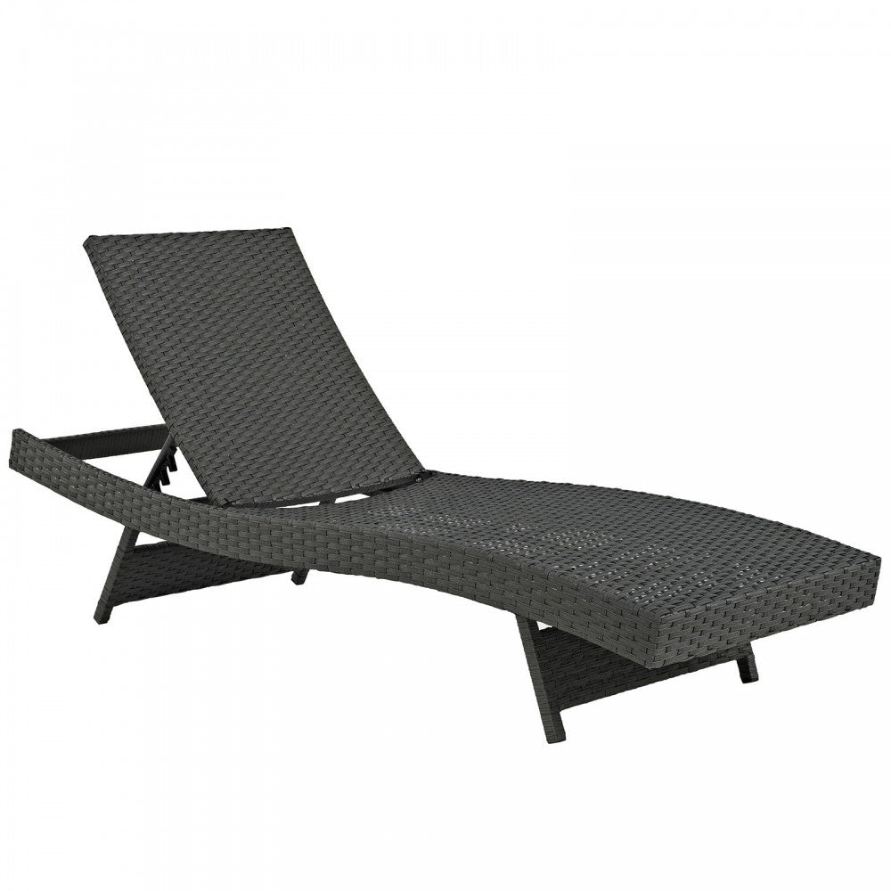 Sojourn Outdoor Patio Sunbrella Chaise, Antique Canvas Beige