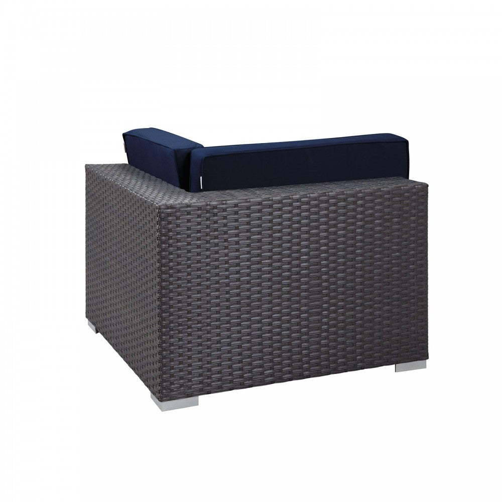 Sojourn Outdoor Patio Sunbrella Corner, Canvas Navy