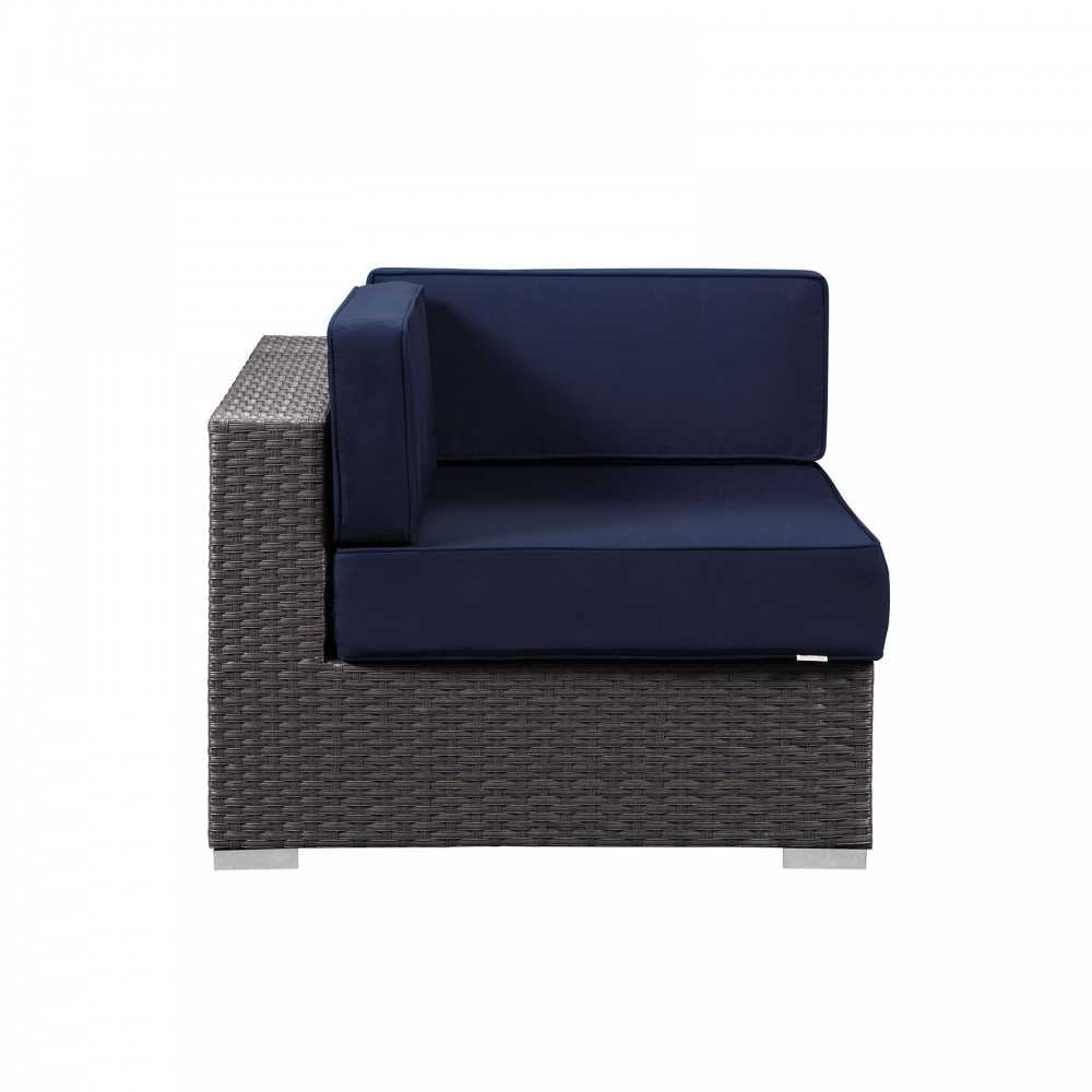 Sojourn Outdoor Patio Sunbrella Corner, Canvas Navy