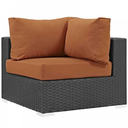 Sojourn Outdoor Patio Sunbrella Corner, Canvas Tuscan