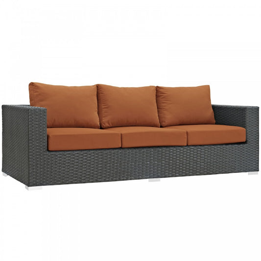 Sojourn Outdoor Patio Sunbrella Sofa, Canvas Tuscan