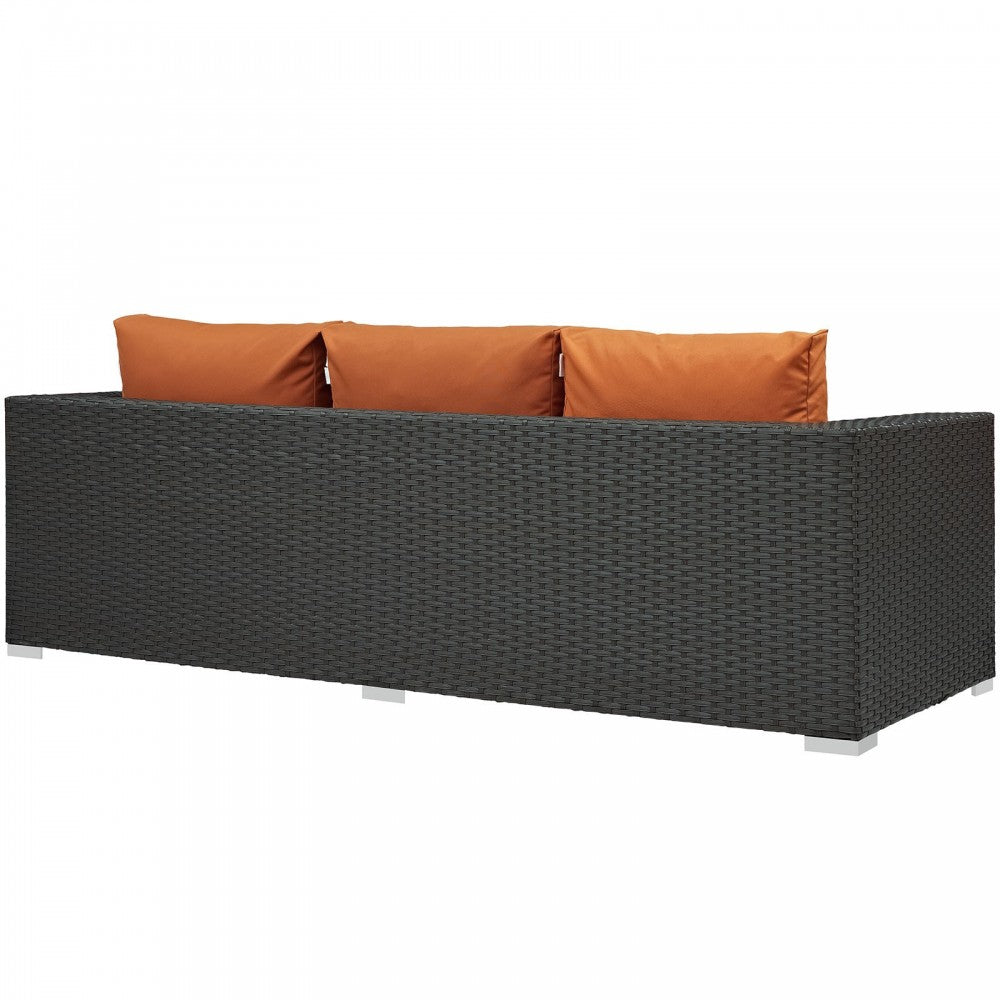 Sojourn Outdoor Patio Sunbrella Sofa, Canvas Tuscan