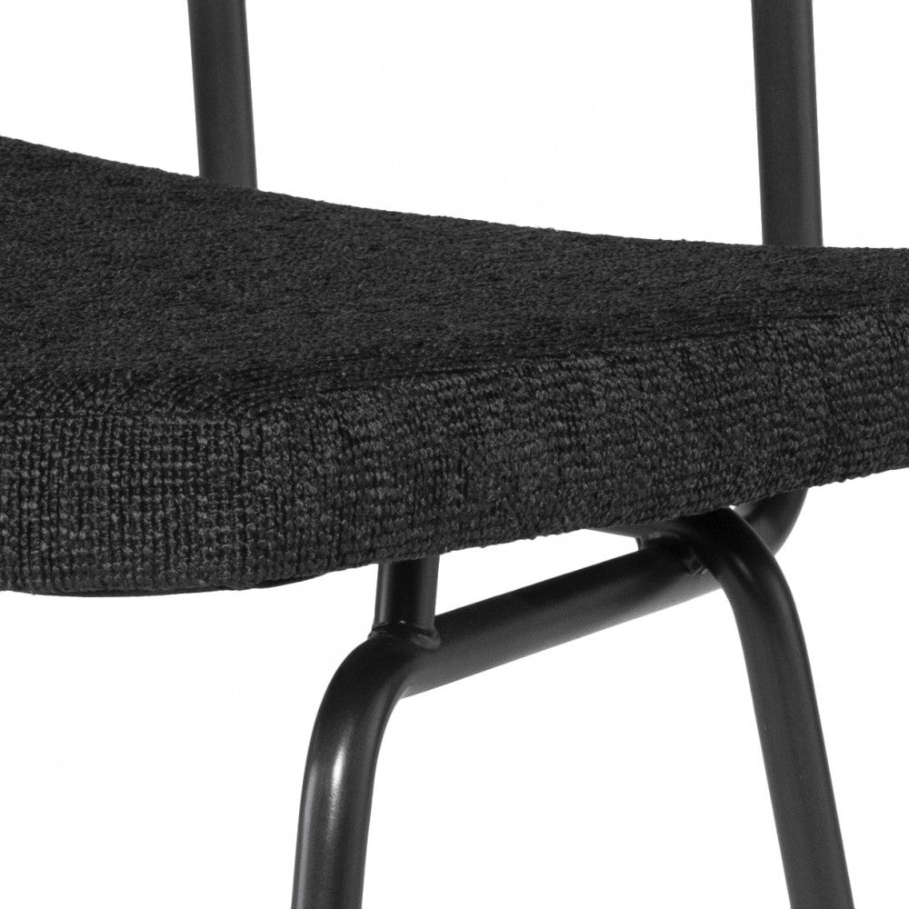 Soli Activated Charcoal Fabric Bar Stool