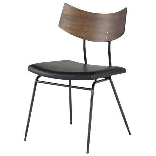 Soli Black Leather Dining Chair