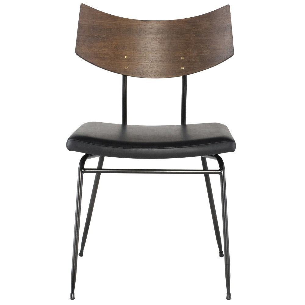 Soli Black Leather Dining Chair