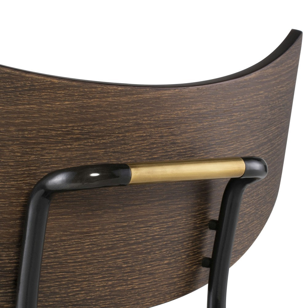 Soli Black Leather Dining Chair