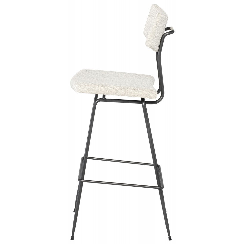 Soli Shell Fabric Bar Stool