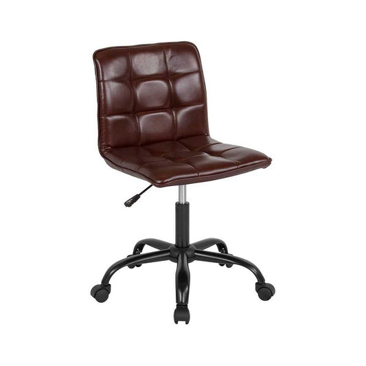 Sorrento Home and Office Task Chair in Brown LeatherSoft