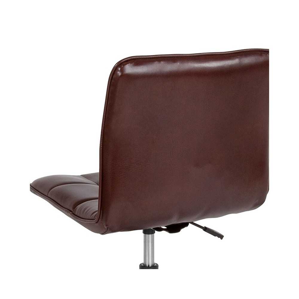 Sorrento Home and Office Task Chair in Brown LeatherSoft