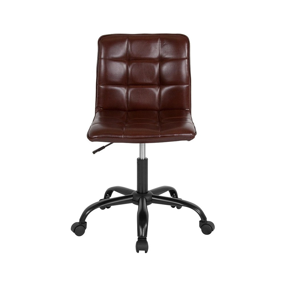 Sorrento Home and Office Task Chair in Brown LeatherSoft
