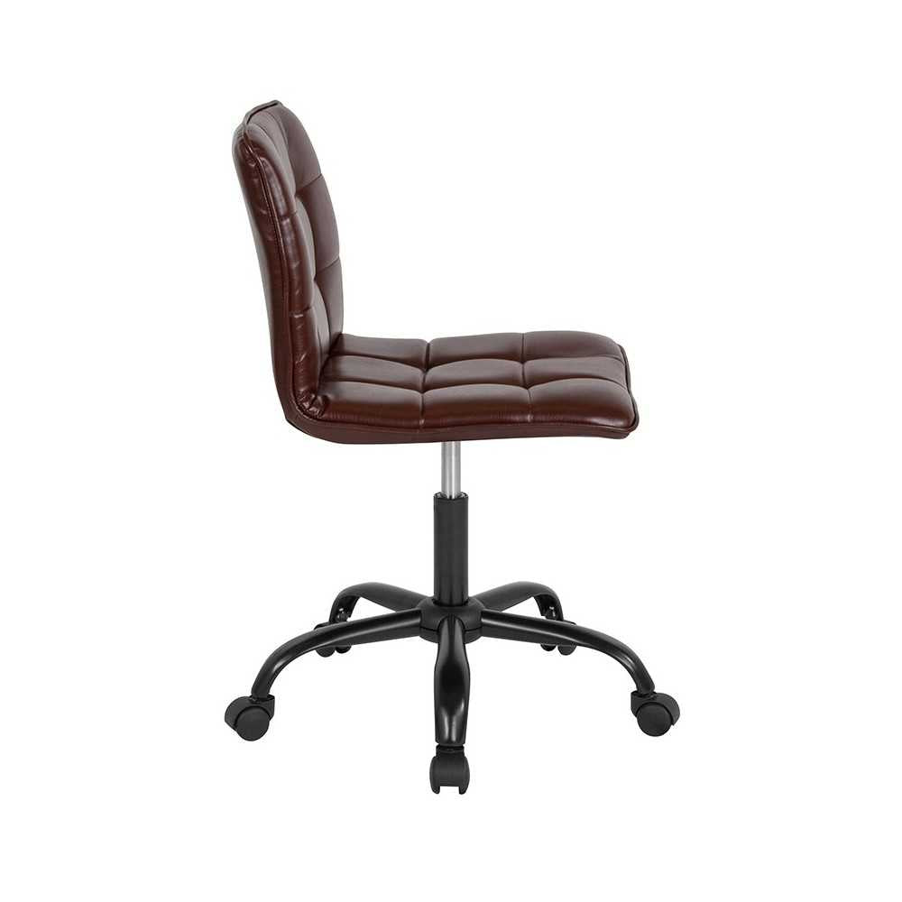 Sorrento Home and Office Task Chair in Brown LeatherSoft