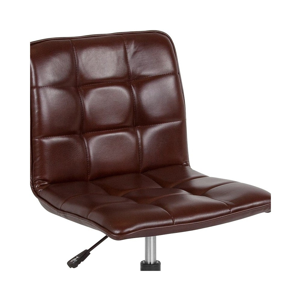 Sorrento Home and Office Task Chair in Brown LeatherSoft