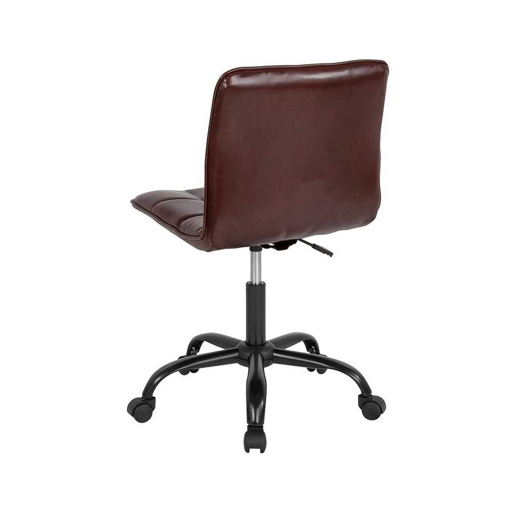 Sorrento Home and Office Task Chair in Brown LeatherSoft
